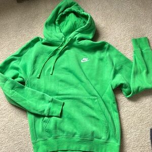 NIKE Green hooded sweatshirt - men’s small